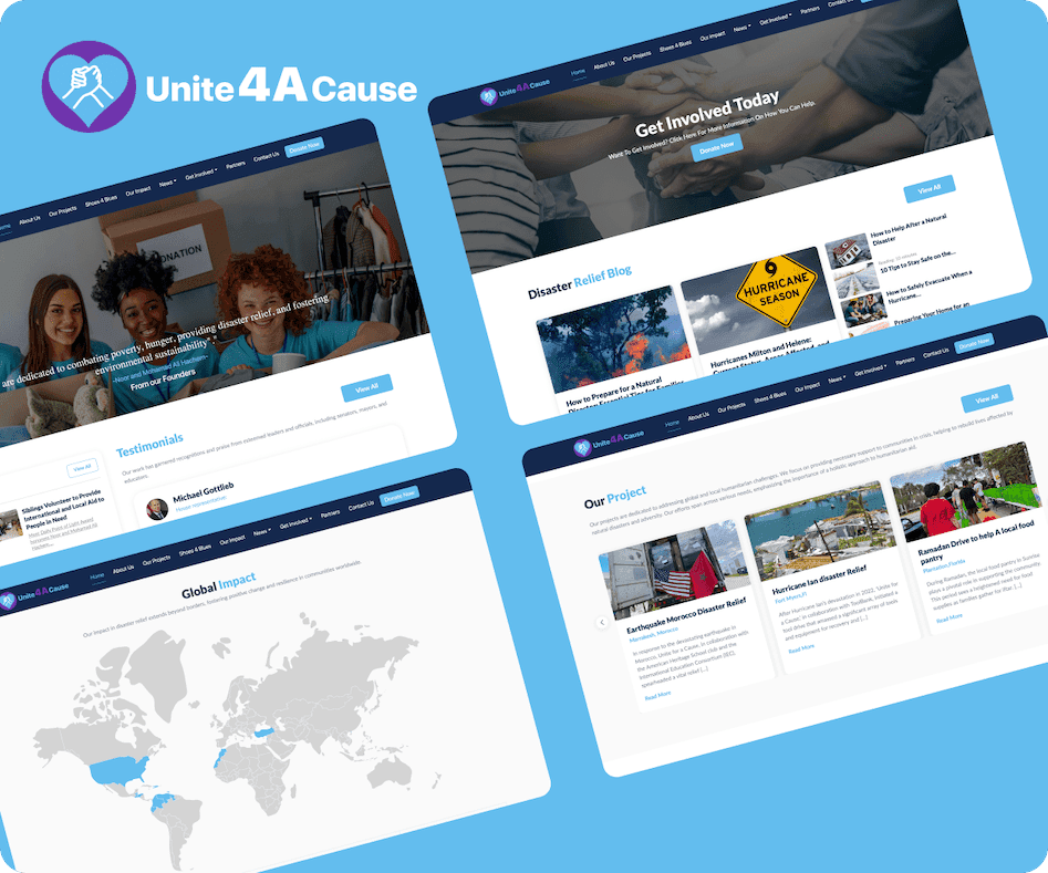 Social Responsibility Projects Collage